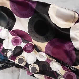 Ladies coach medium handbag with matching scarf